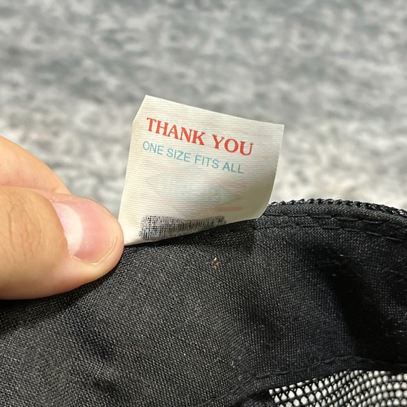 Vintage 90s‎ Rick Marino Three Stripe Mesh Trucker Hat Snapback Cap - Picture 9 of 9